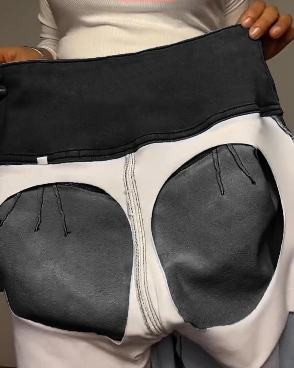Abigail High-Waist Jeans with Contour Stitching