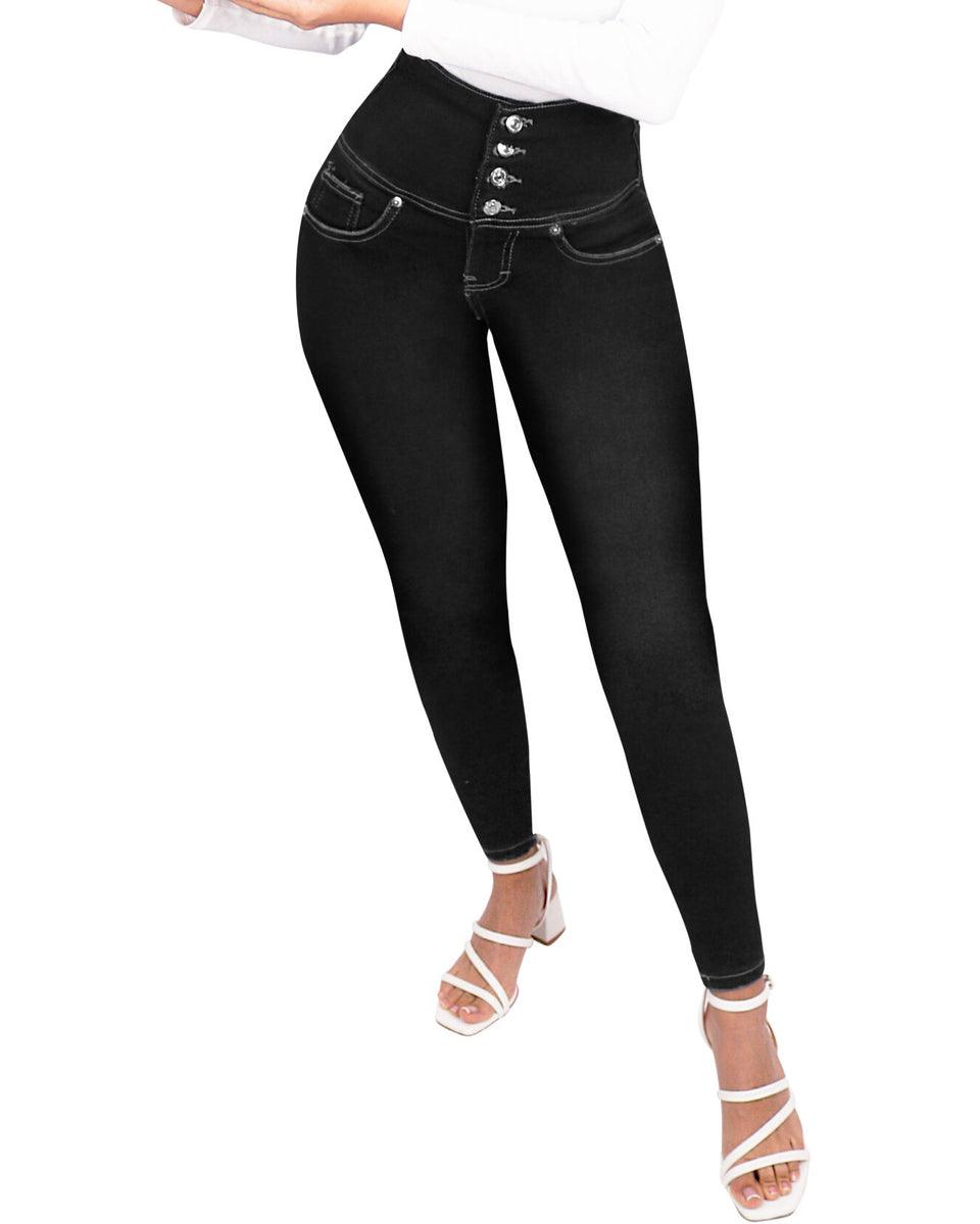 Abigail High-Waist Jeans with Contour Stitching