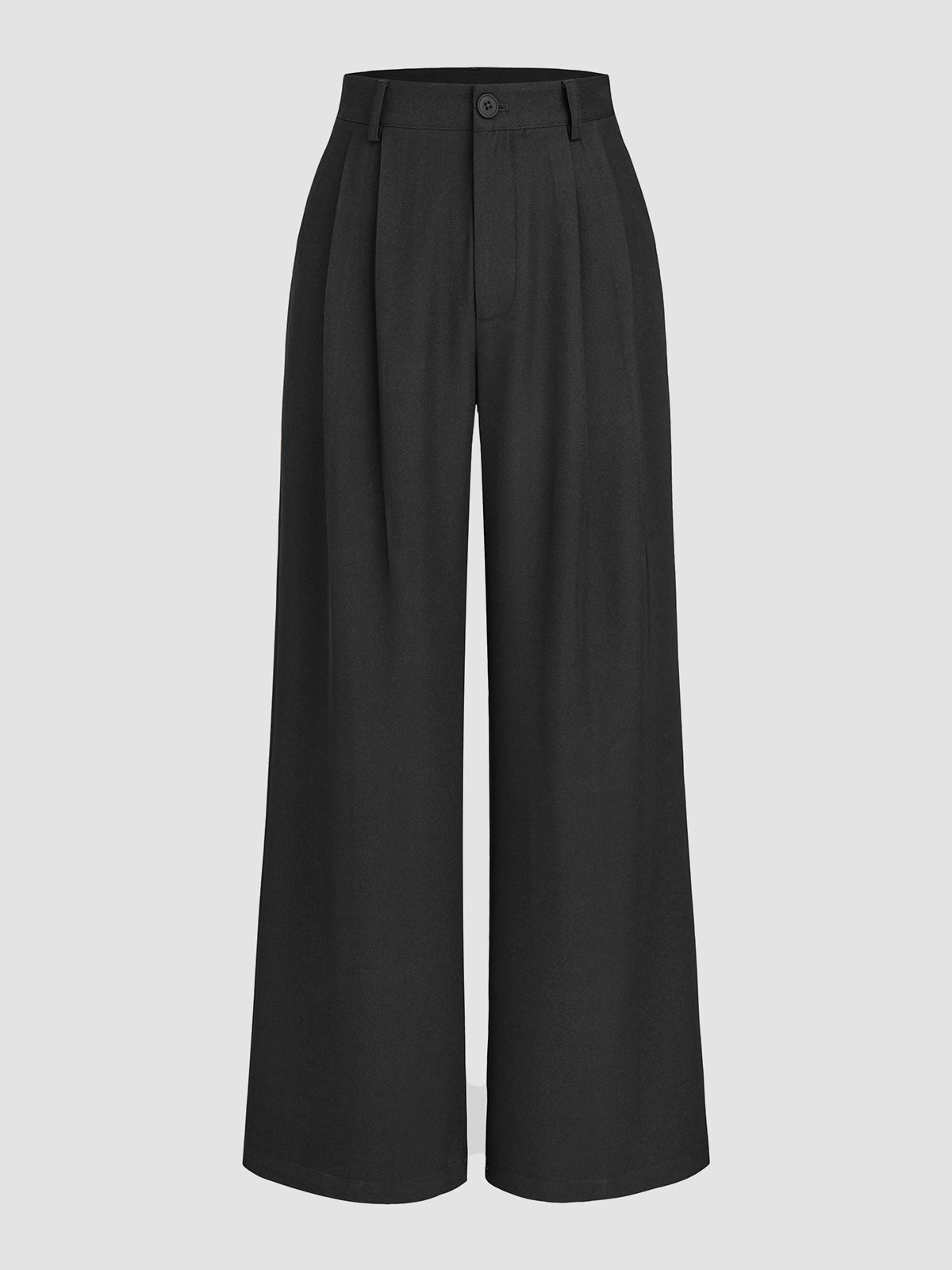 Lisa Wide-Leg Pants with Pleated Front for Women