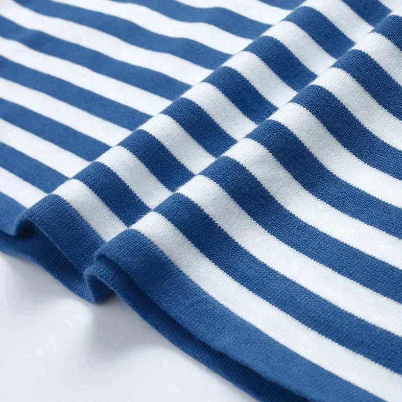 Sophie Striped Sweater with Crew Neckline for Women