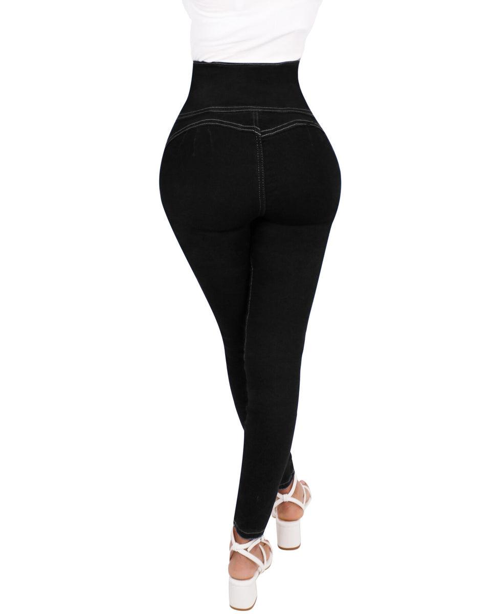 Abigail High-Waist Jeans with Contour Stitching
