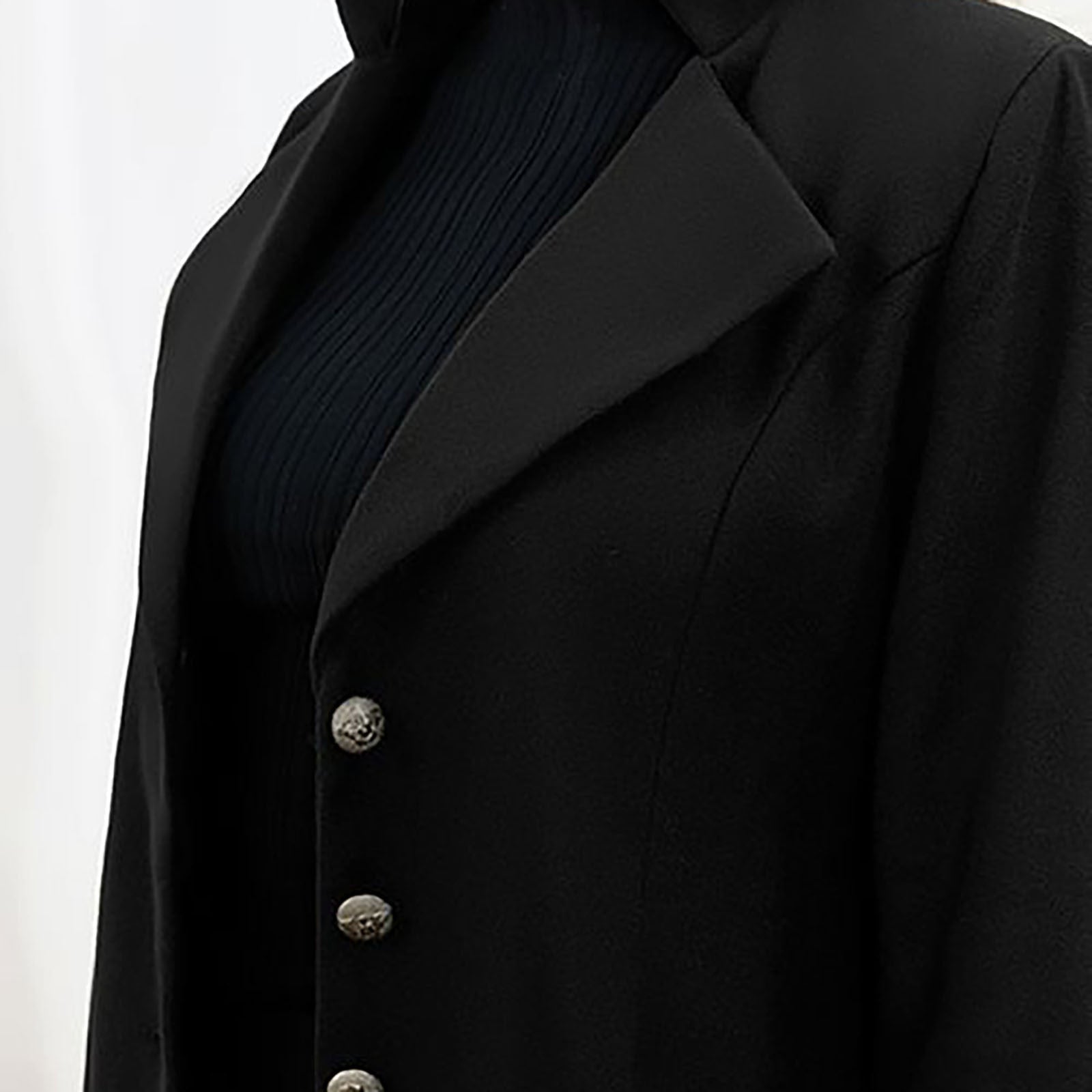 Elowen Tailored Coat with Lapels and Button Front