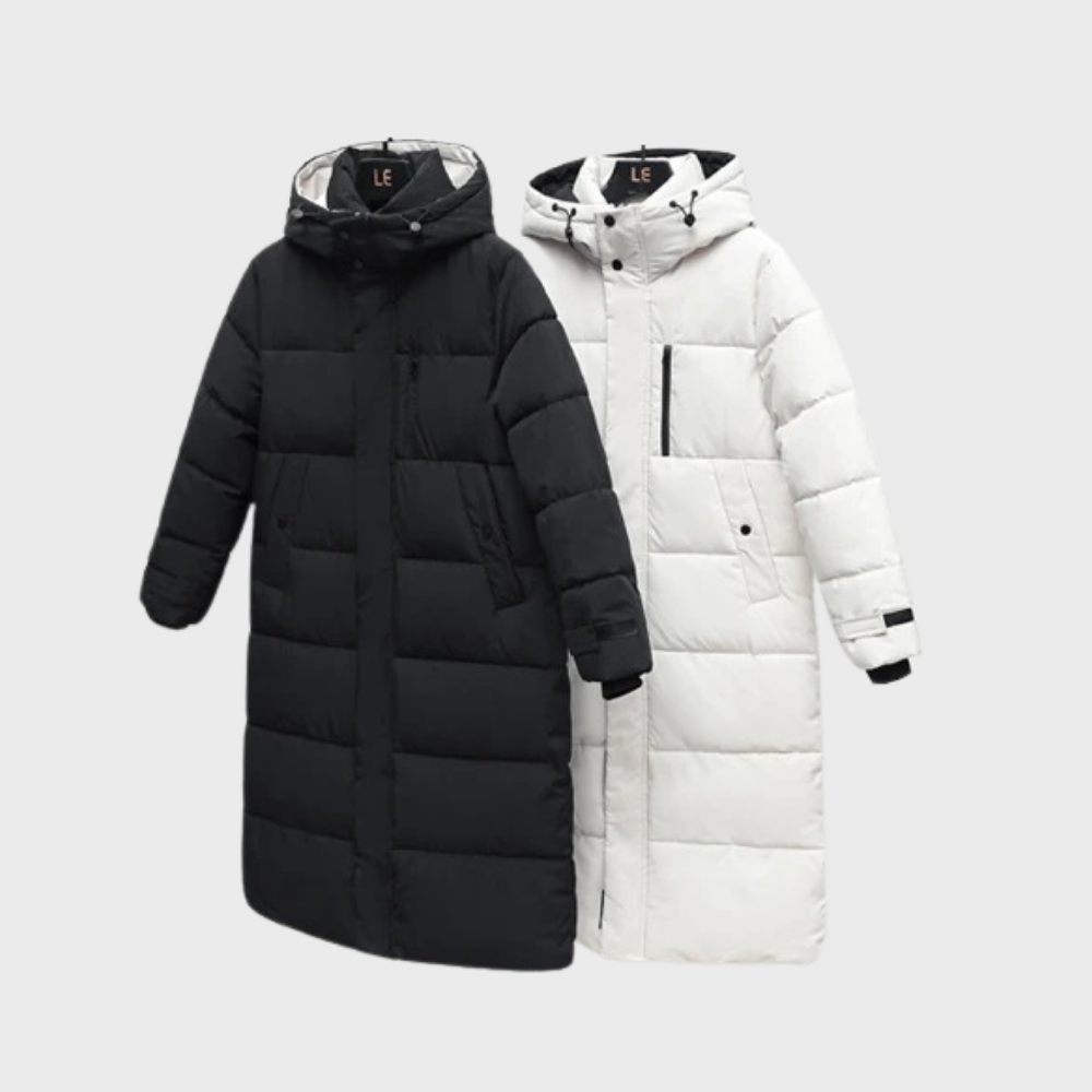 Jaana Longline Puffer Coat with Hood for Women
