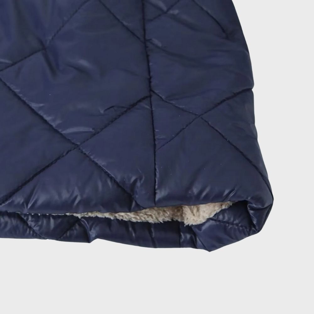 Leti Quilted Winter Coat with Hood and Zip Front