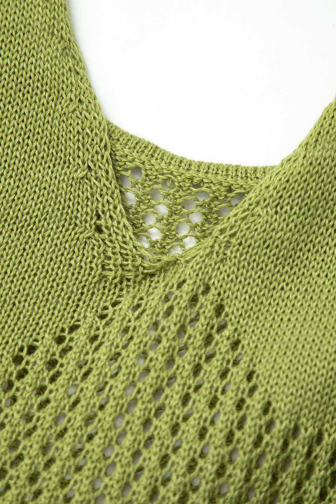 Louane Openwork Knit Mini Dress with Ruffle Hem