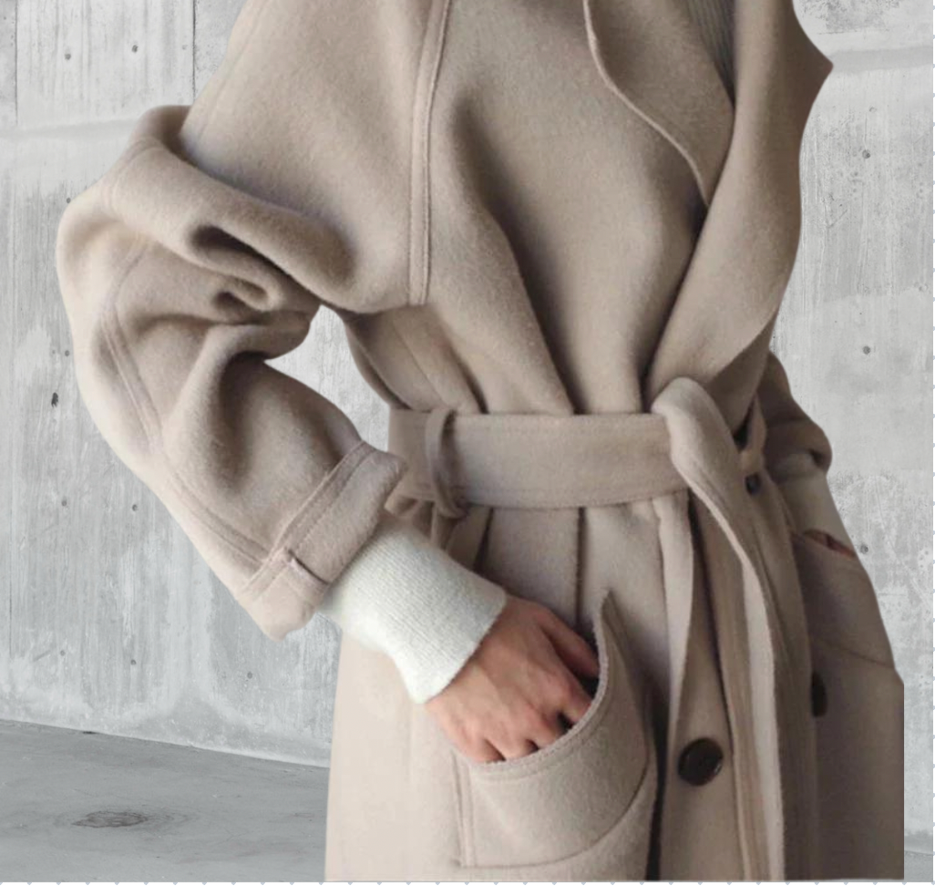 Penelope Wool-Look Longline Winter Coat for Women
