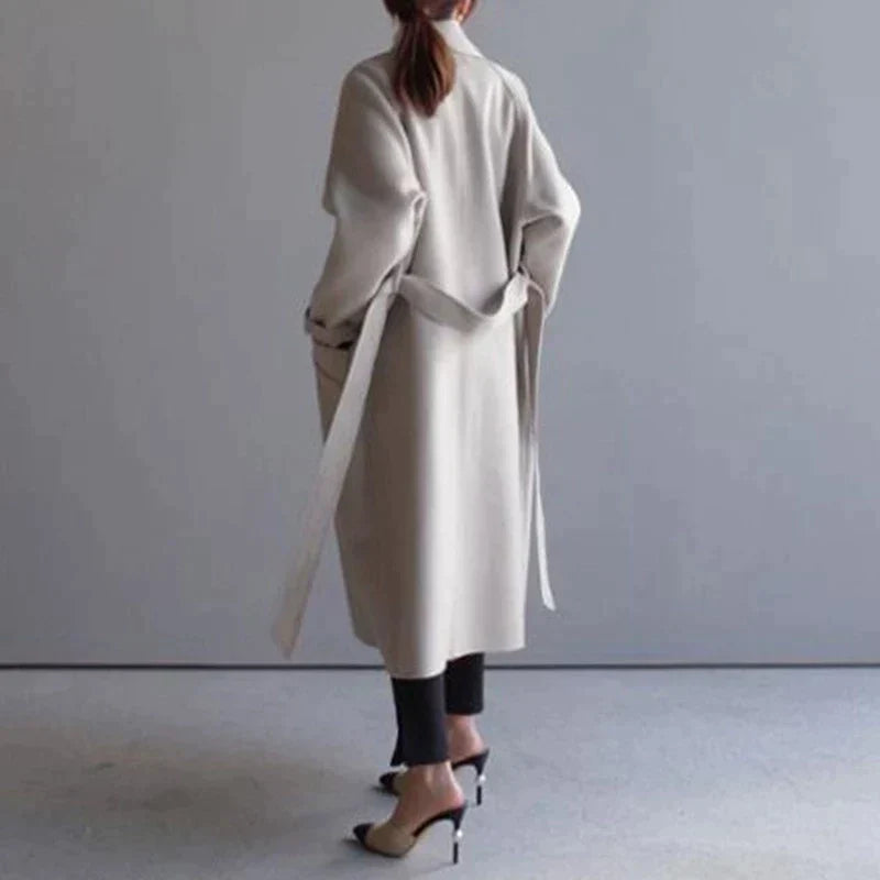 Penelope Wool-Look Longline Winter Coat for Women